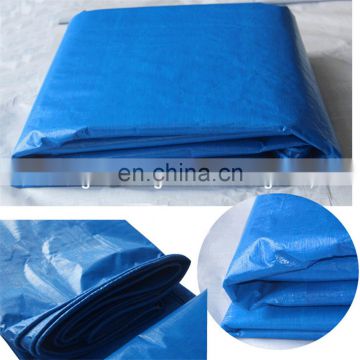 45-300gsm waterproof woven fabric PE/PP tarpaulin with reinforced eyelets