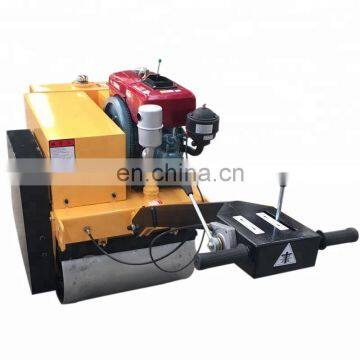 diesel engine walking behind double drum vibratory road roller small vibrating roller