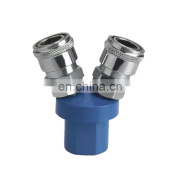 quick fitting pipe connect metal couple 2 way MC-2 metal coupler fitting