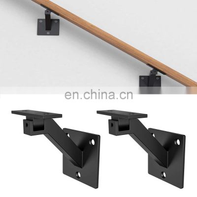 Accessories Hardware Wall Mounted Steel Metal Railing Stairway Support DIY Easy Installation Bracket Adjustable Stair Handrail