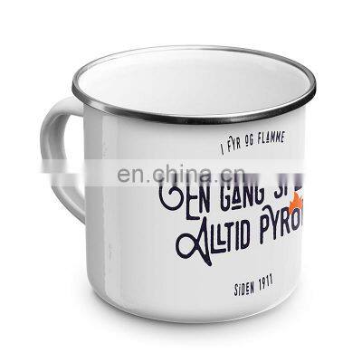 wholesale colorful personalized customized guaranteed quality iron 12oz sublimation blank enamel cup