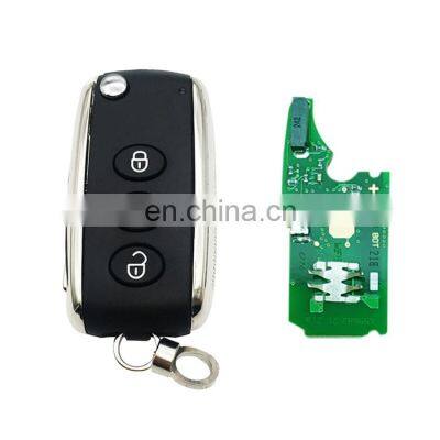 3 Button 315 433 MHz Flip Folding Car Remote Control Key For Bentley Keys Continental Arnage Mulsanne Smart Car Key