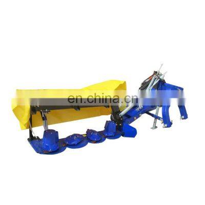 Factory supplier Tractor mounted rotary 4 disc mower rotatory mower forestry disc mulcher 4 discs finger wheel lawn mower