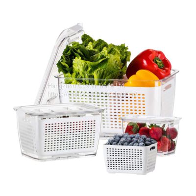 Fresh Vegetable Fruit Storage Containers Produce Saver Fridge Food Storage Containers Keep Vegetables Fresh Stackable