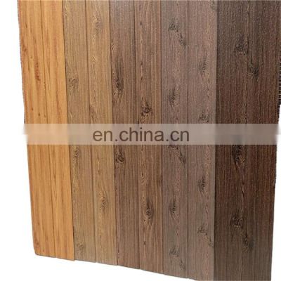Metal wooden grain cladding insulation polyurethane metal embossing siding for prefabricated house