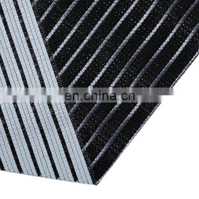 inside black and white aluminum with strap aluminum sun shade cloth