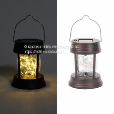 00:00 00:24  View larger image  Share Custom Portable Retro 2M 20LED Copper Wire Outdoor Lamp Solar Hanging Camping Lantern for Decoration