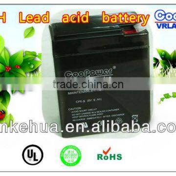 AGM Battery/UPS Battery/6V9AH Lead acid battery