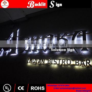 High quality outdoor LED sign and frontlit channel letters,exterior lighted letters