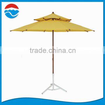 240CM*8K yellow color fibre umbrella