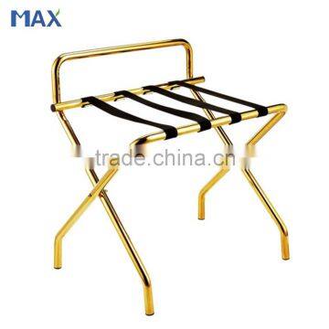 modern bedrooms gold stainless steel hotel luggage rack