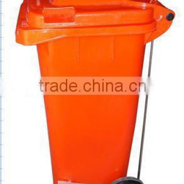 2015 outdoor kitchen dustbin 120 liter trash can eco friendly waste bin with Foot Pedal Garbage can