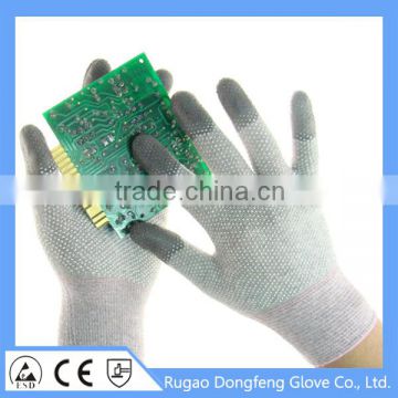 15 Gauge Seamless Antistatic PVC Work Gloves For Electrical Work