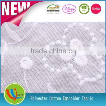 2014 new products cotton polyester embroidered fabric textile for slack pants