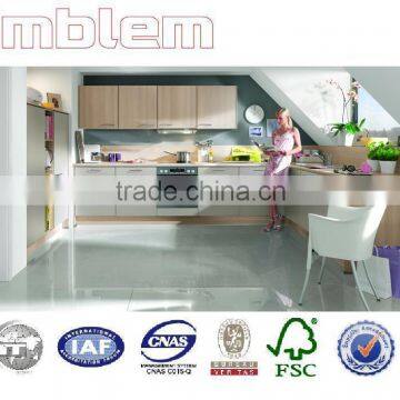 Loft modern melamine or laminate wood grain kitchen