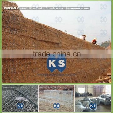 Double Twisted Hexagonal Gabion Wre Mesh For River Bank Protection