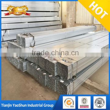 thin wall GI galvanized carbon steel square rectangular pipe tube hollow section