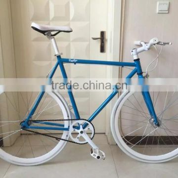 Cheap single speed road bicycle with 700c fixed bike wheel