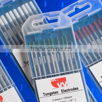 super quality ISO 6848 standard pure tungsten electrodes WP 2.0mm