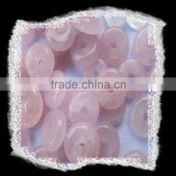 polished rose quartz crystal pendant beads wholesale