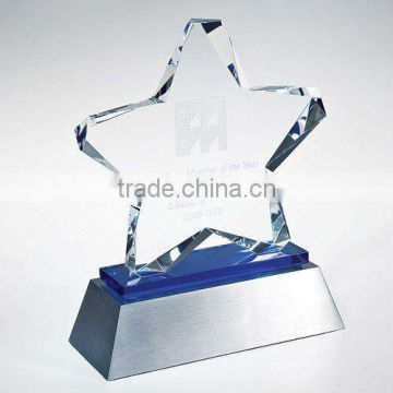 china supply crystal star awards for souvenir and corporation display(R-0564