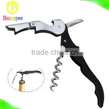 Waiters corkscrew, all in one wine opener, bottle opener and foil cutter