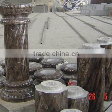 Solid Marble Column Carving