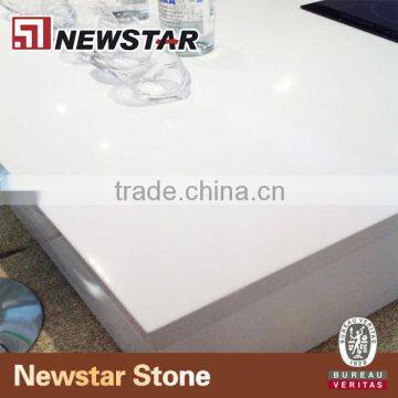 Newstar white artificial quartz stone countertop
