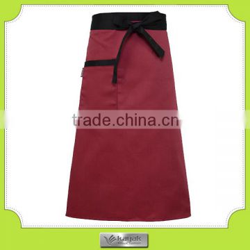 custom women's long cotton waist design kitchen apron