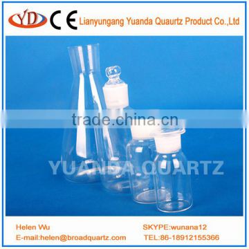 Laboratory use Quartz Reagent bottle quartz glass bottle