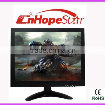 metal case 4:3 7" industrial 12 volt lcd monitor with av input