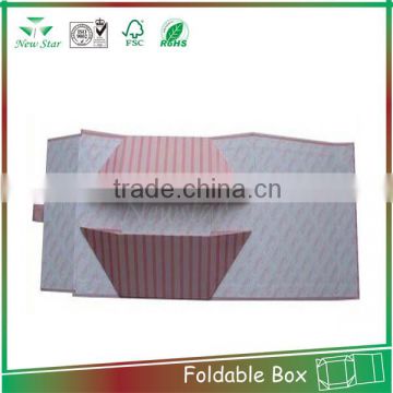 magnet cardboard collapsible paper box, collapsible texture paper box