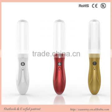 Beauty device of heat treatment wand massager for facical lifting