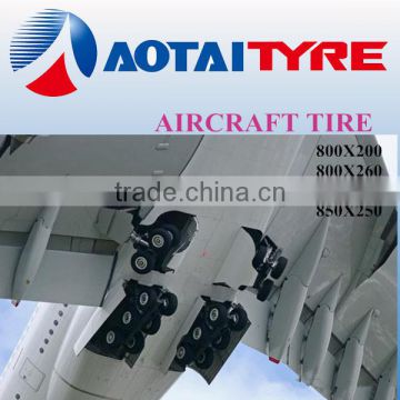 Hot sales 800X200 military plane Tires