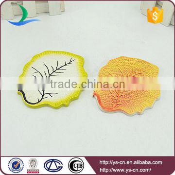 yellow leaf porcelain board with clear vein