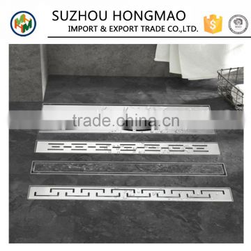 Hot Sale Shower Bathroom channel floor drain/ long linear stainless steel floor drain
