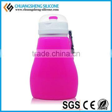 High-tempreture bare Silicone Foldable new water bottles, sports water container