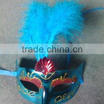 feathered venetian party mask for sale