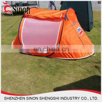 orange mini ipop up camping tent fabric