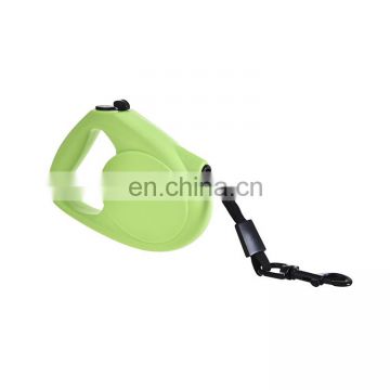 Cute color auto retractable led pet dog leash plastic handle leashes