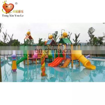 2019 Latest design Plastic water playground ,water house slide for kids