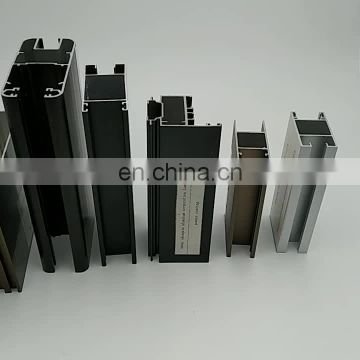 Shengxin black  powder coated aluminium extrusion  profiles for windows and doors aluminium profiles for furniture