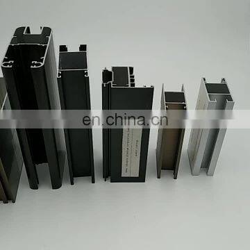 Shengxin black  powder coated aluminium extrusion  profiles for windows and doors aluminium profiles for furniture