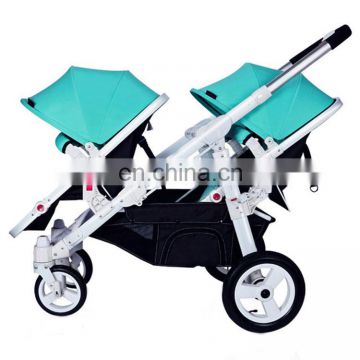 Hot sale cheap price aluminum frame baby stroller double twin