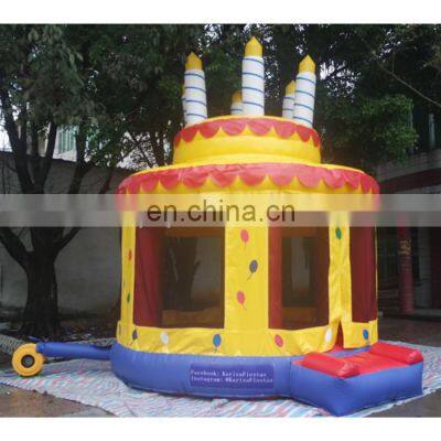 New design inflatable birthday cake bounce house inflatable birthday cake