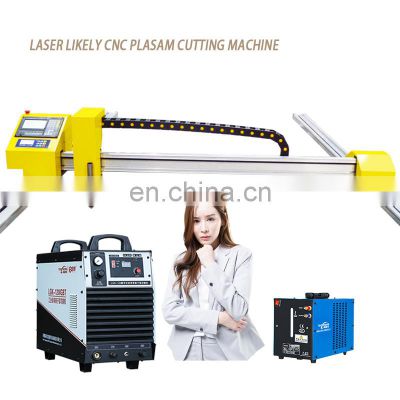 Light Gantry type Portable Plasma oxygen Cutting Machine Edged cut quality laser likely