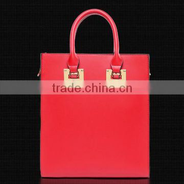 2016 Alibaba express china Fashion elegant pu leather woman handbag handles with inside pockets in China wholesale taobao