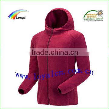 high quality customized popular micro fleece jacket women