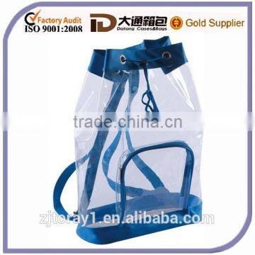 Promotional Transparent Clear PVC Backpack With a Front Pocket