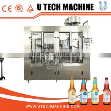 3 in 1 Monoblock glass bottled juice filling machinery